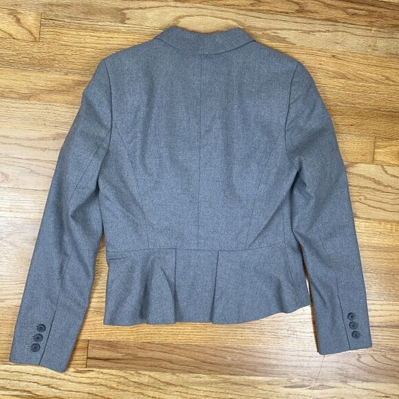 Fossil Women’s Small/Medium Gray Wool Blend Blazer One Button Coat - Picture 8 of 8